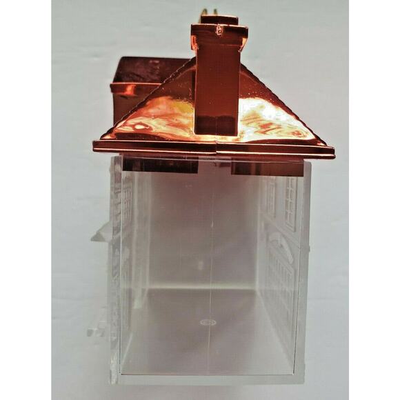 NEW Plastic Fill-able House with Removable RED Roof Great for Christmas WH - Picture 4 of 9